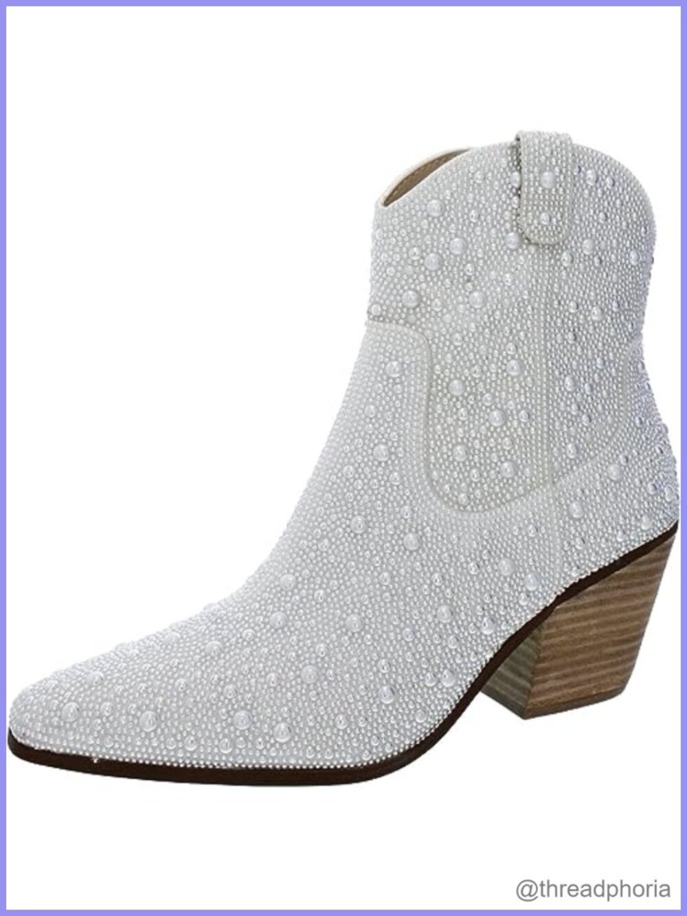 Rhinestone Western Ankle Booties with Pointed Toe & Pull Tabs